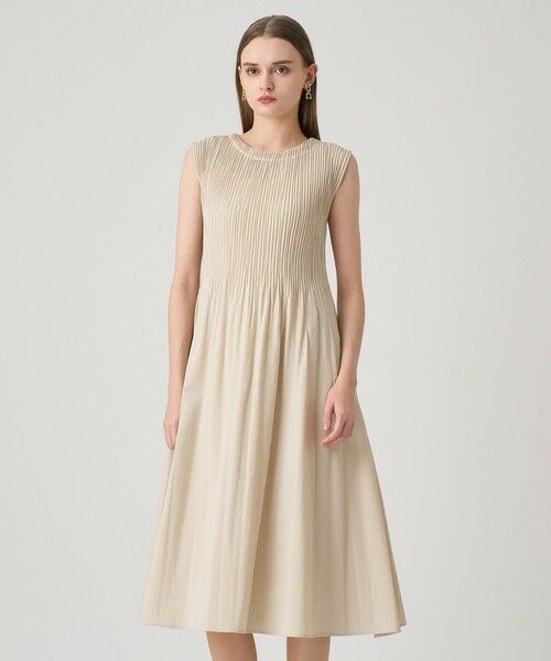 ANAYI / アナイ ロング・マキシ丈ワンピース | サッカーストレッチプリーツ ワンピース | 詳細1