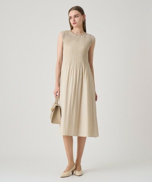 ANAYI / アナイ ロング・マキシ丈ワンピース | サッカーストレッチプリーツ ワンピース | 詳細5