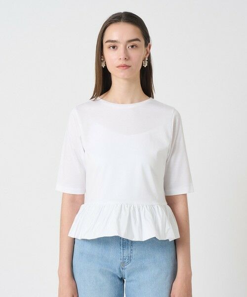 ANAYI / アナイ カットソー | ライトポンチペプラム5分袖プルオーバー | 詳細1