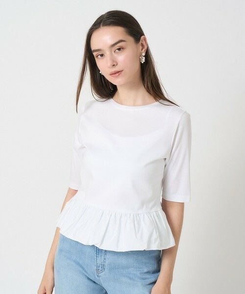 ANAYI / アナイ カットソー | ライトポンチペプラム5分袖プルオーバー | 詳細4