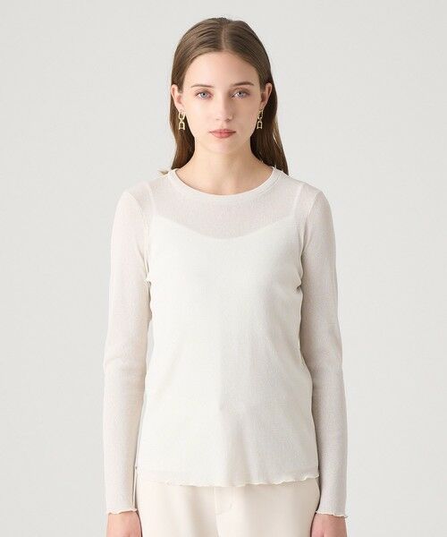 ANAYI / アナイ カットソー | ラメドライテレコクルー プルオーバー | 詳細1