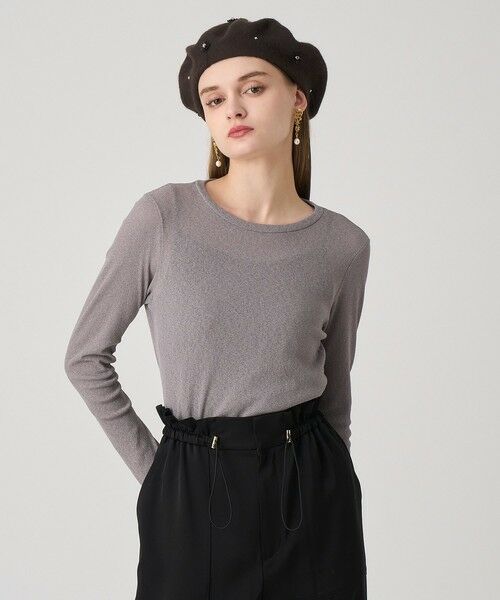 ANAYI / アナイ カットソー | ラメドライテレコクルー プルオーバー | 詳細15