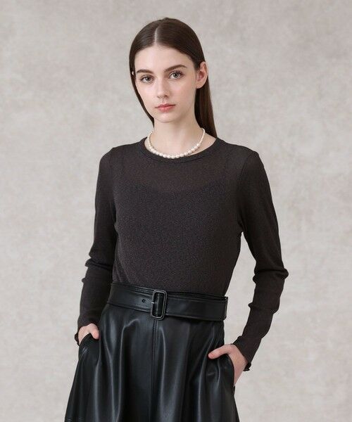 ANAYI / アナイ カットソー | ラメドライテレコクルー プルオーバー | 詳細25