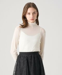 ANAYI / アナイ カットソー | チュールフロッキータートル プルオーバー