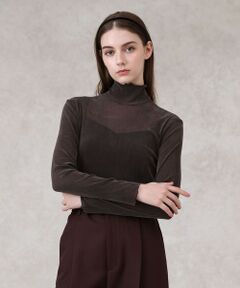 ANAYI / アナイ カットソー | チュールフロッキータートル プルオーバー