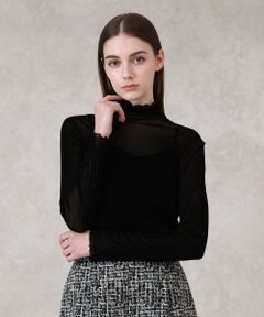 ANAYI / アナイ カットソー | チュールフロッキータートル プルオーバー