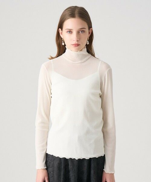 ANAYI / アナイ カットソー | チュールフロッキータートル プルオーバー | 詳細1