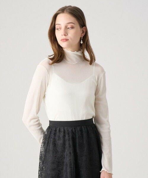 ANAYI / アナイ カットソー | チュールフロッキータートル プルオーバー | 詳細4