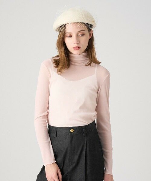 ANAYI / アナイ カットソー | チュールフロッキータートル プルオーバー(light pink (42))