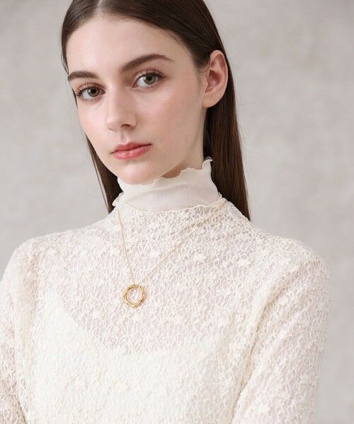 ANAYI / アナイ カットソー | ストレッチレースモックネック プルオーバー | 詳細3