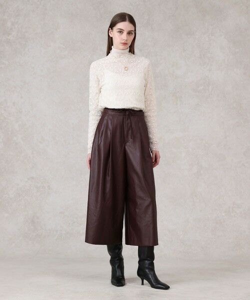 ANAYI / アナイ カットソー | ストレッチレースモックネック プルオーバー | 詳細7