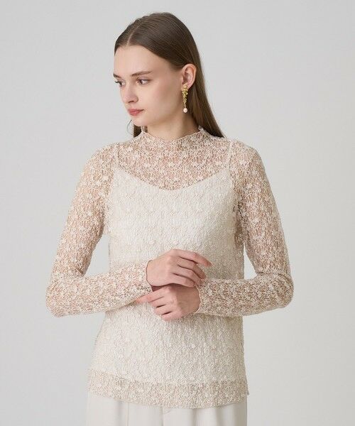 ANAYI / アナイ カットソー | ストレッチレースモックネック プルオーバー | 詳細14