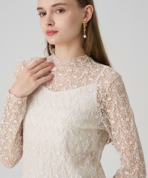 ANAYI / アナイ カットソー | ストレッチレースモックネック プルオーバー | 詳細15