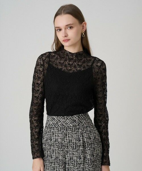 ANAYI / アナイ カットソー | ストレッチレースモックネック プルオーバー | 詳細24