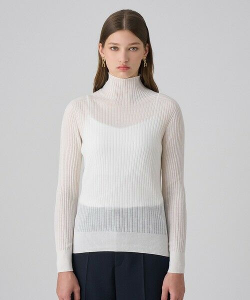 ANAYI / アナイ ニット・セーター | シアーウールハイネック プルオーバー | 詳細1