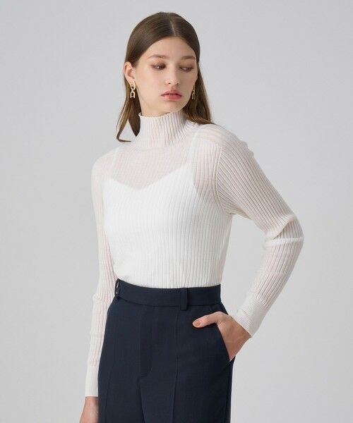 ANAYI / アナイ ニット・セーター | シアーウールハイネック プルオーバー | 詳細4