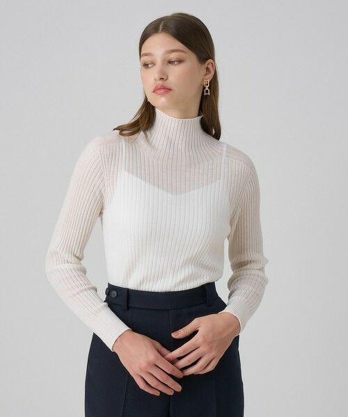 ANAYI / アナイ ニット・セーター | シアーウールハイネック プルオーバー | 詳細5