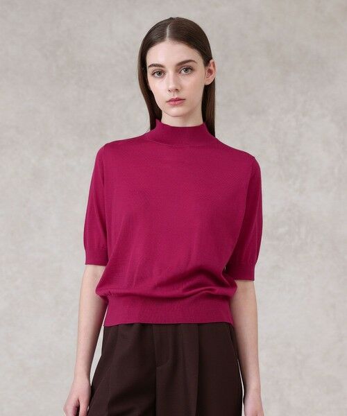 ANAYI / アナイ ニット・セーター | 【セットアップ対応商品】スーパーファインメリノハイネック プルオーバー(pink (41))