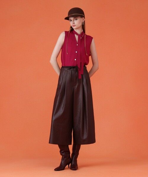 ANAYI / アナイ ニット・セーター | 【セットアップ対応商品】スーパーファインメリノタイ付きベスト | 詳細4