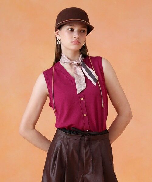 ANAYI / アナイ ニット・セーター | 【セットアップ対応商品】スーパーファインメリノタイ付きベスト | 詳細2