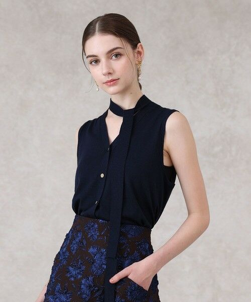 ANAYI / アナイ ニット・セーター | 【セットアップ対応商品】スーパーファインメリノタイ付きベスト | 詳細15