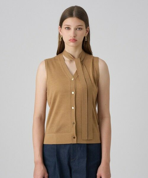 ANAYI / アナイ ニット・セーター | 【セットアップ対応商品】スーパーファインメリノタイ付きベスト | 詳細23