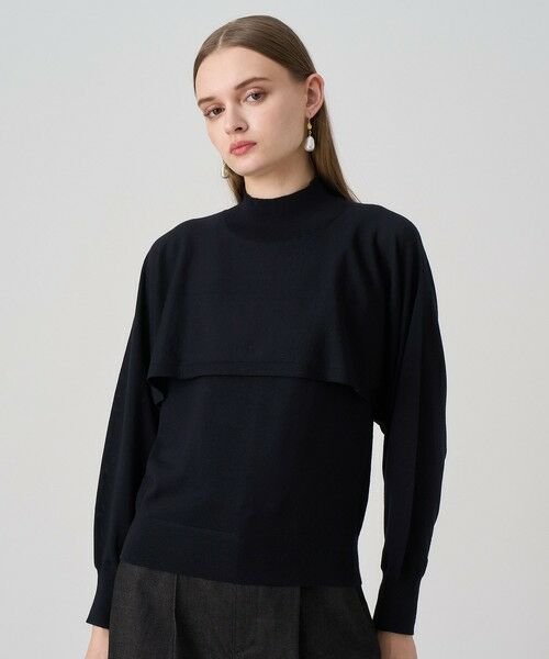 ANAYI/アナイ エキストラファインメリノアンサンブルニット navy (65) 36 ANAYI/アナイ エキストラファインメリノアンサンブルニット navy (65) 36