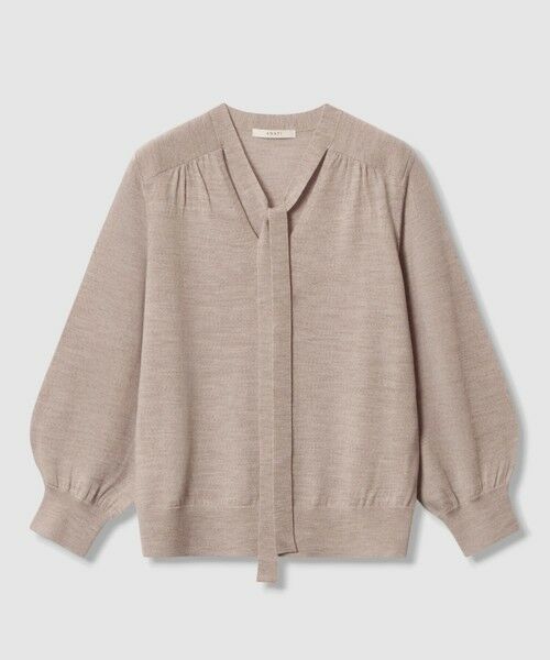 ANAYI / アナイ ニット・セーター | 【セットアップ対応商品】エキストラファインメリノタイ付きVネック プルオーバー | 詳細5