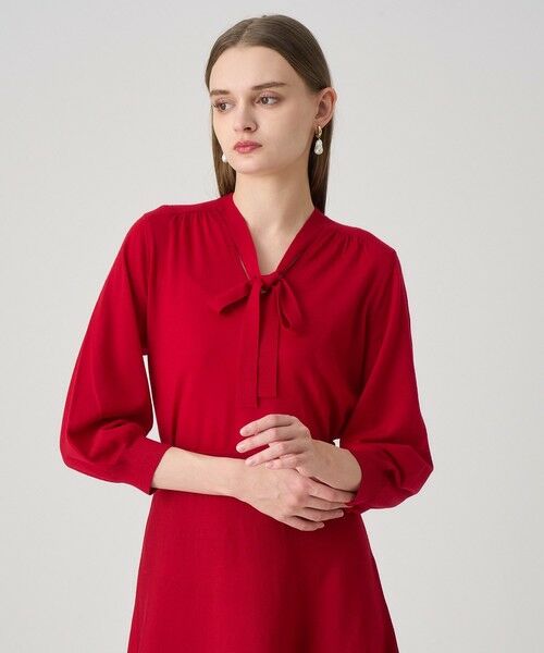 ANAYI / アナイ ニット・セーター | 【セットアップ対応商品】エキストラファインメリノタイ付きVネック プルオーバー | 詳細8