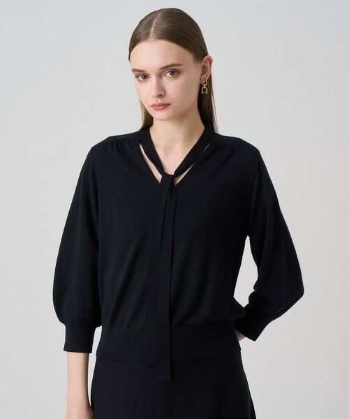 ANAYI / アナイ ニット・セーター | 【セットアップ対応商品】エキストラファインメリノタイ付きVネック プルオーバー | 詳細18