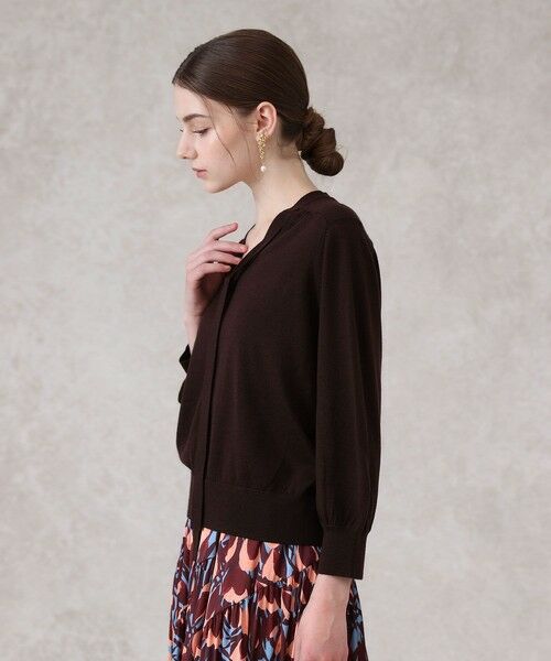 ANAYI / アナイ ニット・セーター | 【セットアップ対応商品】エキストラファインメリノタイ付きVネック プルオーバー | 詳細25