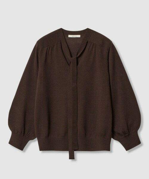 ANAYI / アナイ ニット・セーター | 【セットアップ対応商品】エキストラファインメリノタイ付きVネック プルオーバー | 詳細27
