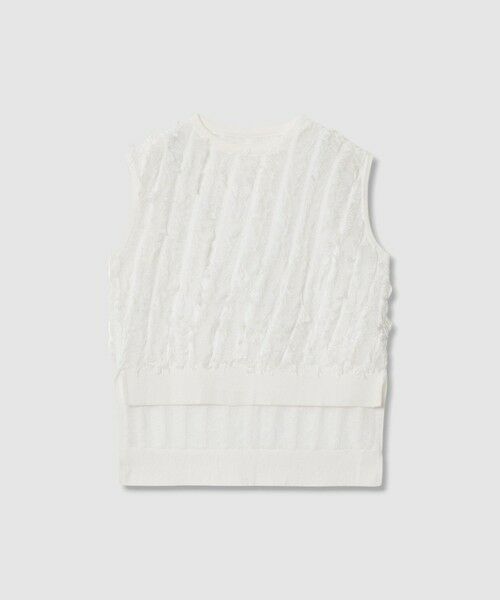 ANAYI / アナイ ニット・セーター | コットンフリンジバイアス プルオーバー | 詳細8