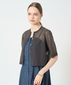 ANAYI / アナイ カーディガン・ボレロ | ハーフスリーブシアークルー カーディガン