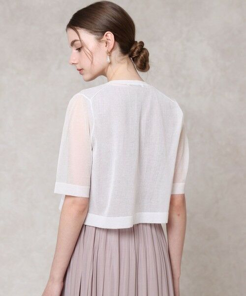 ANAYI / アナイ カーディガン・ボレロ | ハーフスリーブシアークルー カーディガン | 詳細2