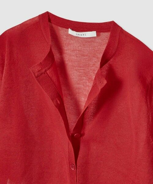 ANAYI / アナイ カーディガン・ボレロ | ハーフスリーブシアークルー カーディガン | 詳細14
