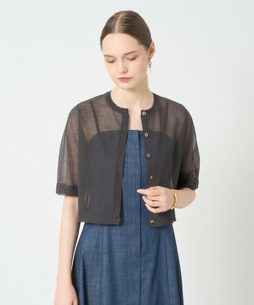 ANAYI / アナイ カーディガン・ボレロ | ハーフスリーブシアークルー カーディガン | 詳細18