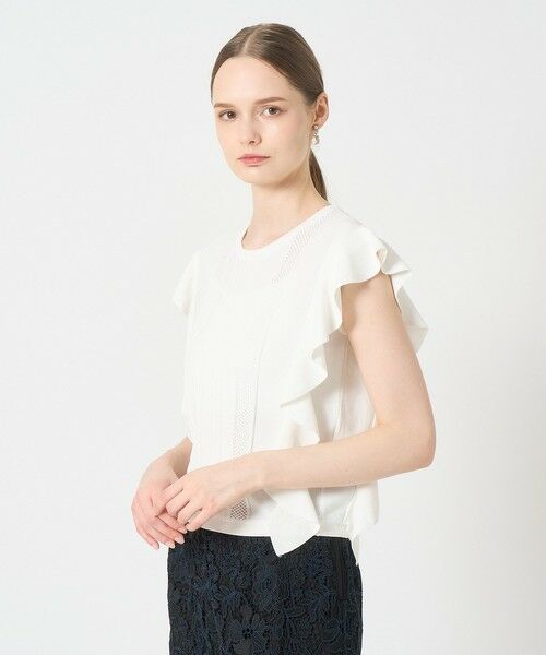 ANAYI / アナイ ニット・セーター | ビラテラールラッフル プルオーバー(off white (02))