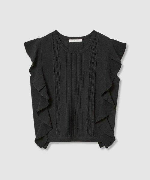 ANAYI / アナイ ニット・セーター | ビラテラールラッフル プルオーバー(black (95))