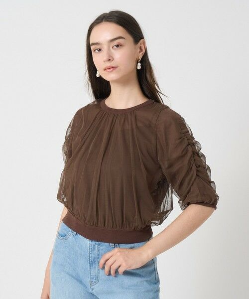 ANAYI / アナイ ニット・セーター | チュールレイヤードパフ プルオーバー | 詳細10