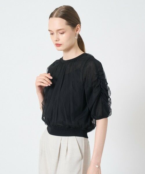 ANAYI / アナイ ニット・セーター | チュールレイヤードパフ プルオーバー | 詳細16