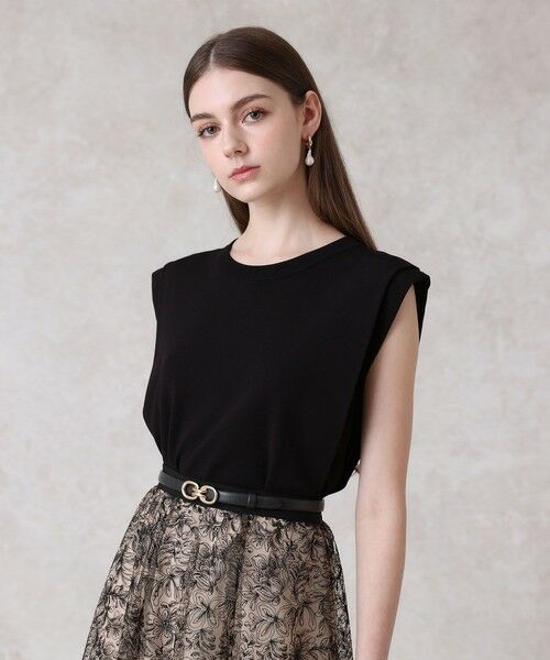 ANAYI / アナイ ニット・セーター | タックショルダー プルオーバー(black (95))