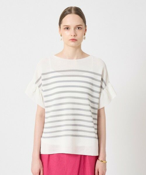 ANAYI / アナイ ニット・セーター | 和紙ガーター2WAYチュニックプルオーバー | 詳細1