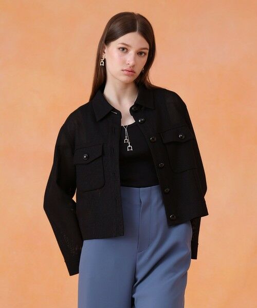 ANAYI / アナイ その他アウター | 【セットアップ対応商品】ハードカラミステンカラーブルゾン | 詳細14