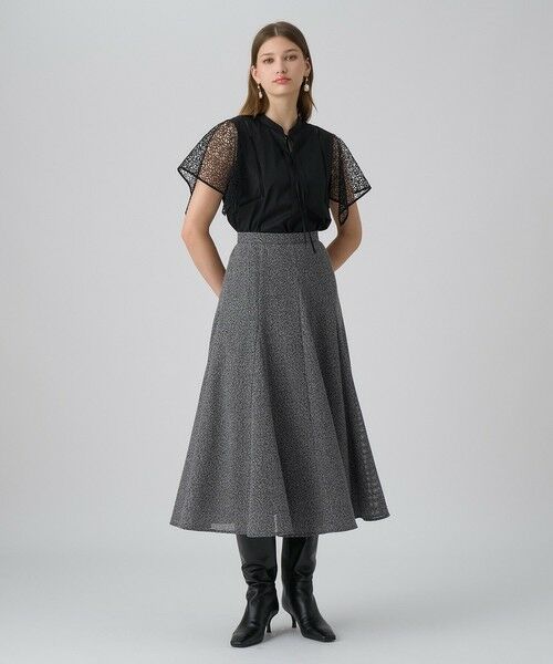 ANAYI / アナイ ミニ・ひざ丈スカート | 【セットアップ対応商品】ハードカラミマチフレア スカート | 詳細6