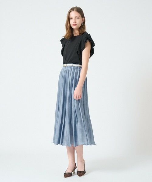 ANAYI / アナイ ロング・マキシ丈スカート | 【セットアップ対応商品】デニムプリントプリーツスカート | 詳細6