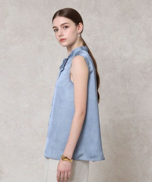 ANAYI / アナイ シャツ・ブラウス | 【セットアップ対応商品】デニムプリントボウタイブラウス | 詳細2