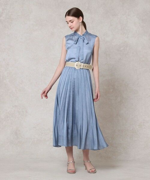 ANAYI / アナイ シャツ・ブラウス | 【セットアップ対応商品】デニムプリントボウタイブラウス | 詳細5