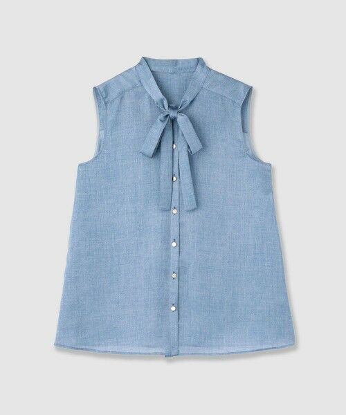 ANAYI / アナイ シャツ・ブラウス | 【セットアップ対応商品】デニムプリントボウタイブラウス | 詳細6