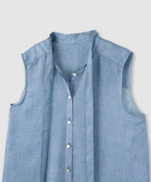 ANAYI / アナイ シャツ・ブラウス | 【セットアップ対応商品】デニムプリントボウタイブラウス | 詳細9